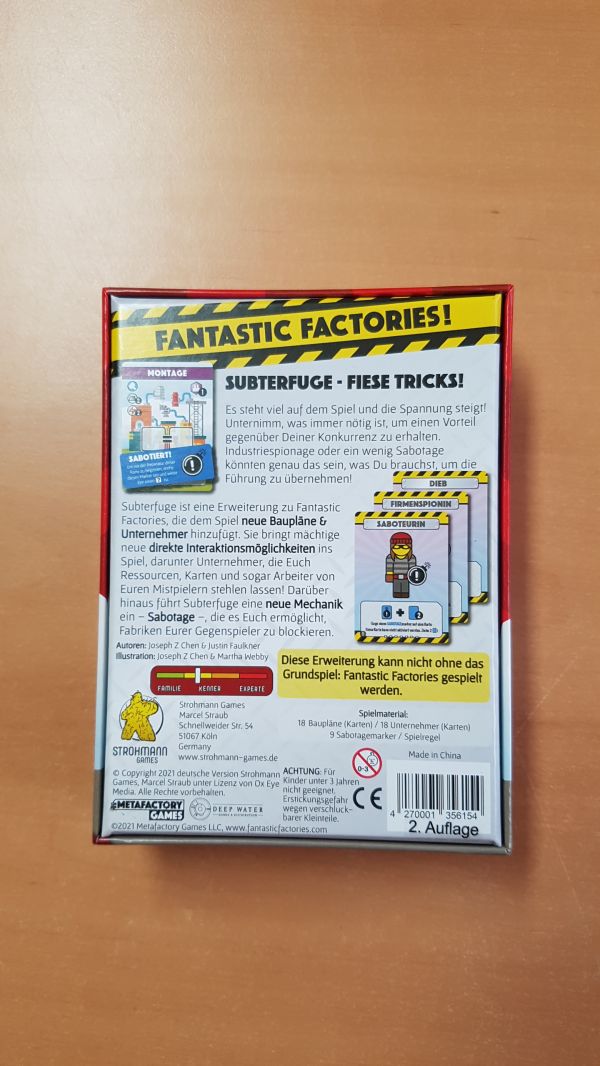 Bild #2 Fantastic Factories: Subterfuge Erweiterung 